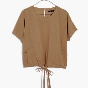 Madewell Drawstring Pocket Top - NWT